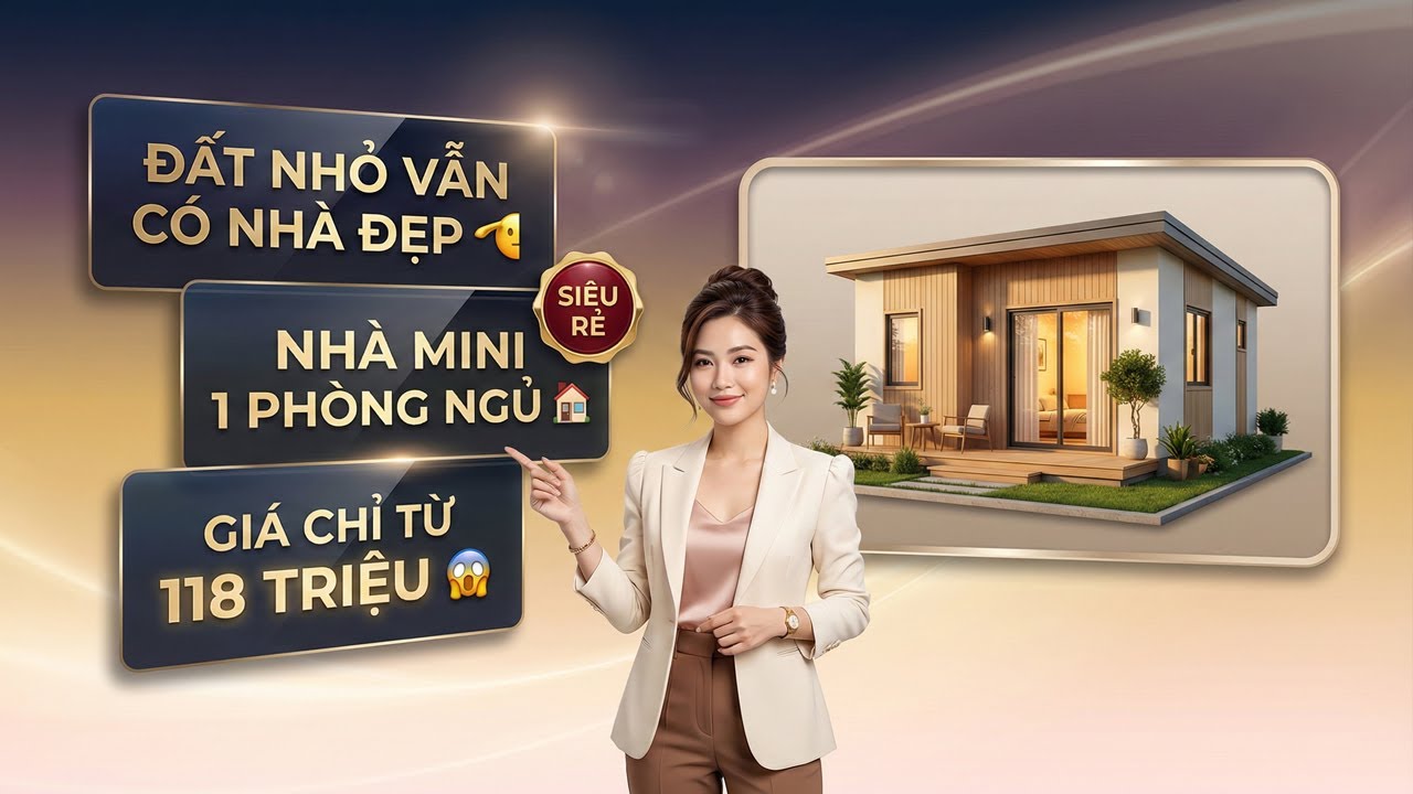 Nhà Lắp Ghép 1 Phòng Ngủ Chỉ Từ 118 Triệu - Nhỏ Gọn