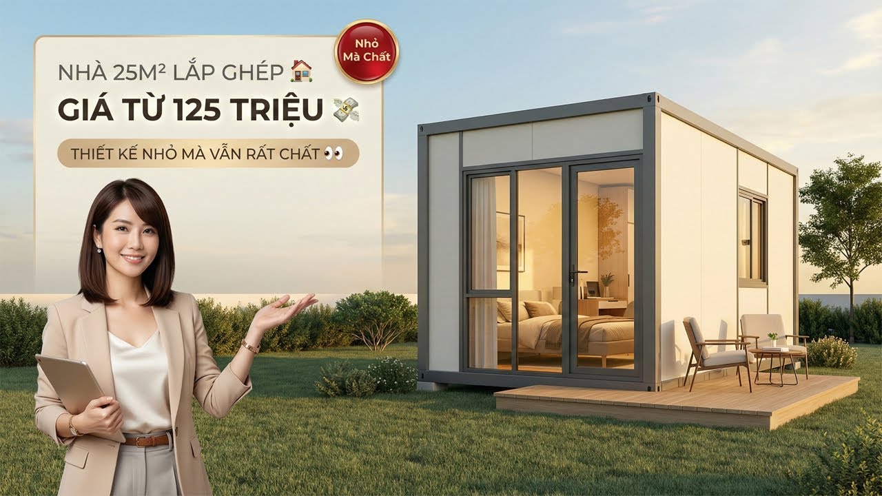 Nhà Lắp Ghép 25m²: Chỉ Từ 125 Triệu Đẹp Và Tiện Nghi