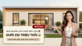 Nhà Lắp Ghép Bố Cục Ngang Đẹp, Hiện Đại Chưa Tới 232 Triệu
