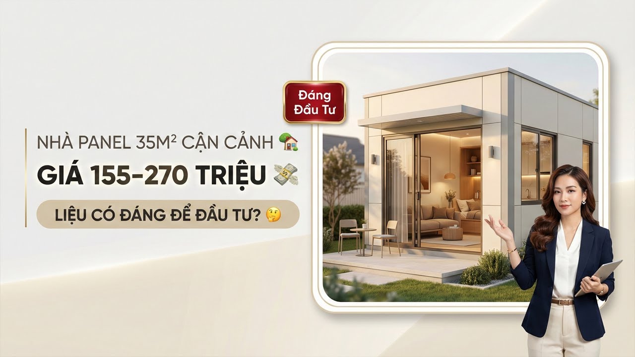 Nhà Panel 35m² Chỉ Từ 155 Triệu – Đẹp, Rẻ Và Hiện Đại