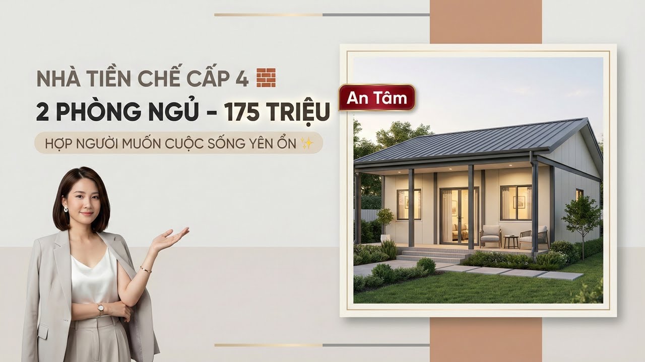 Nhà Tiền Chế Cấp 4 Chỉ Từ 175 Triệu Đáng Đầu Tư Nhất Hiện Nay