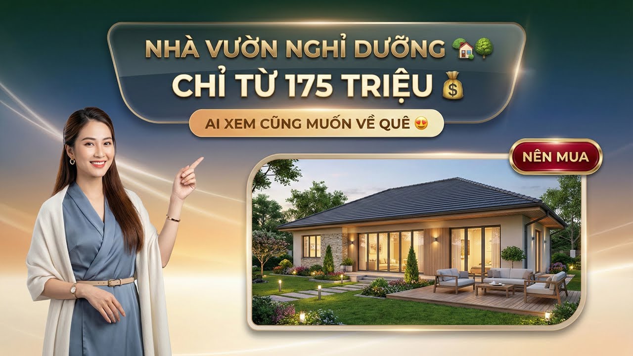 Thiết Kế Nhà Vườn Nghỉ Dưỡng Chỉ Từ 175 Triệu Nhìn Là Mê