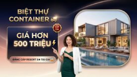 Thiết Kế Biệt Thự Container Đẹp Như Mơ Chỉ Hơn 500 Triệu