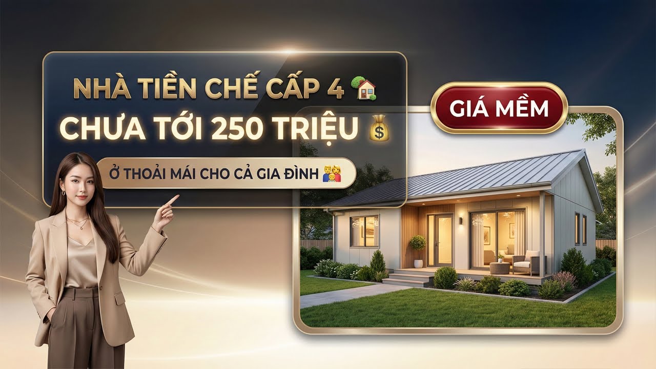 Nhà Cấp 4 Tiền Chế Chưa Tới 250 Triệu: An Cư Trong Tầm Tay