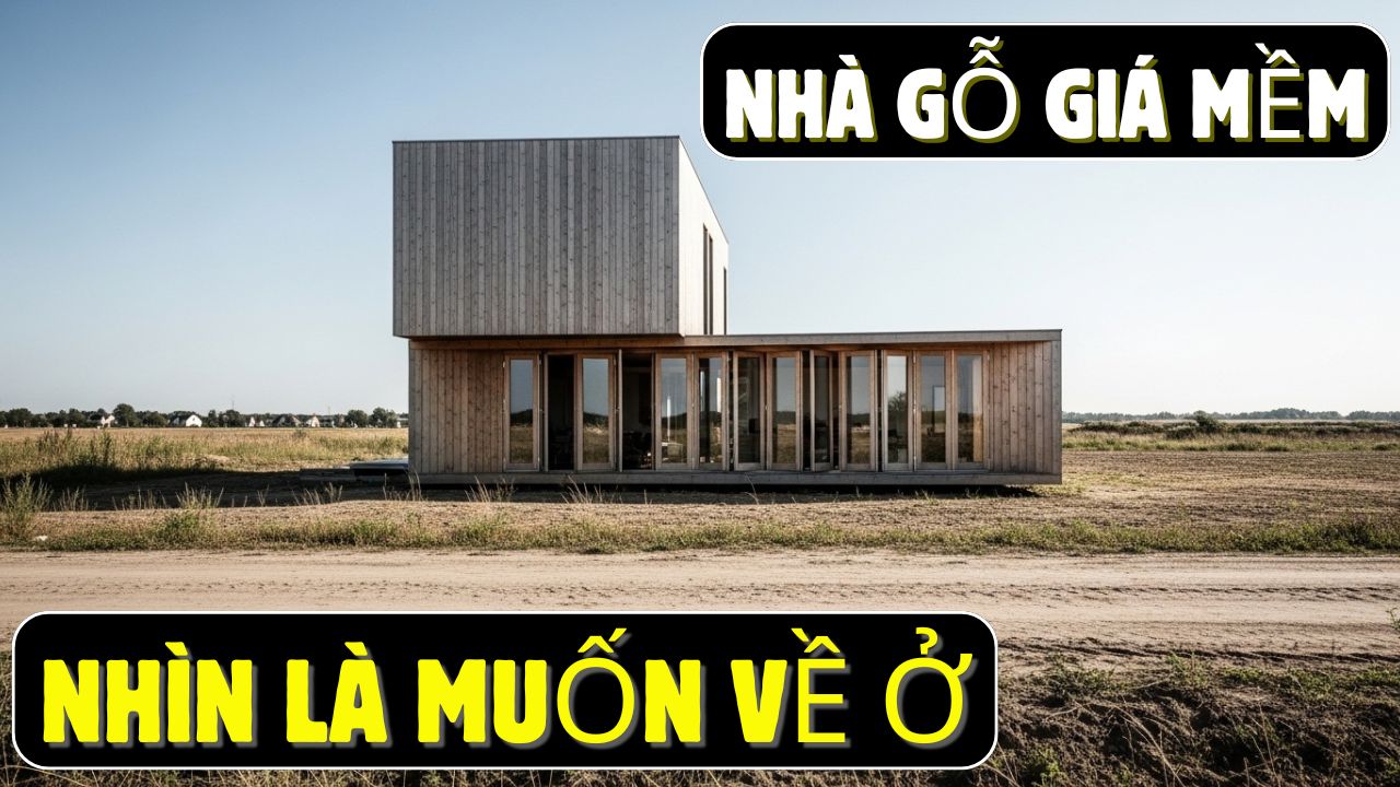 Nhà Gỗ Lắp Ghép Thiết Kế Khép Mở Độc Đáo Chưa Tới 334 Triệu