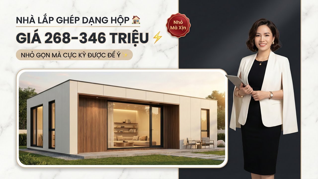 Nhà Lắp Ghép Chỉ Từ 268 Triệu Đến 346 Triệu Đáng Đầu Tư