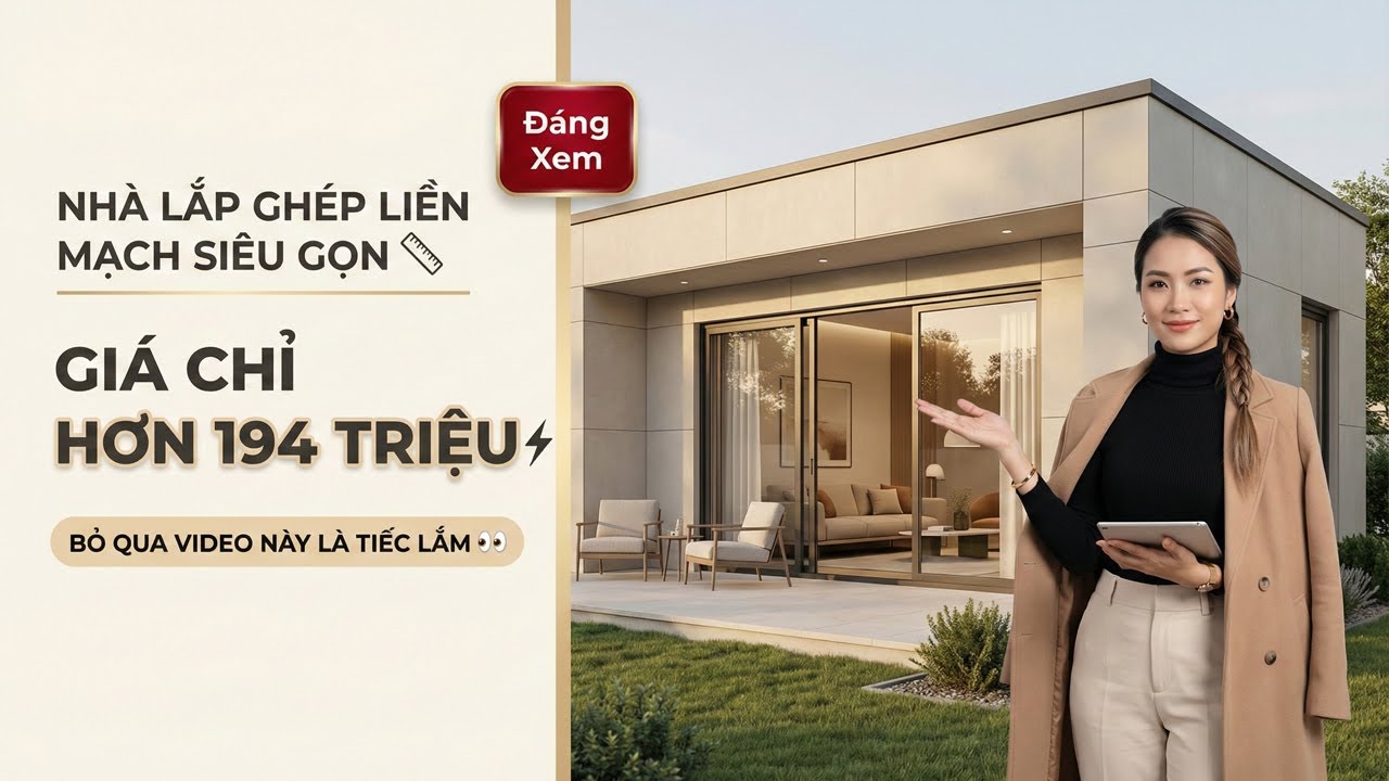 Nhà Lắp Ghép Liền Mạch Hơn 194 Triệu: Xu Hướng Nhà Ở Giá Rẻ