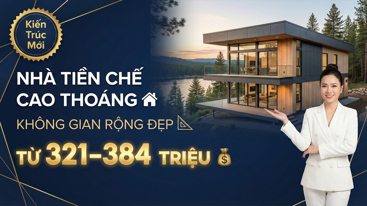 Sở Hữu Ngay Nhà Tiền Chế Sang Trọng Từ 321 Triệu - 384 Triệu