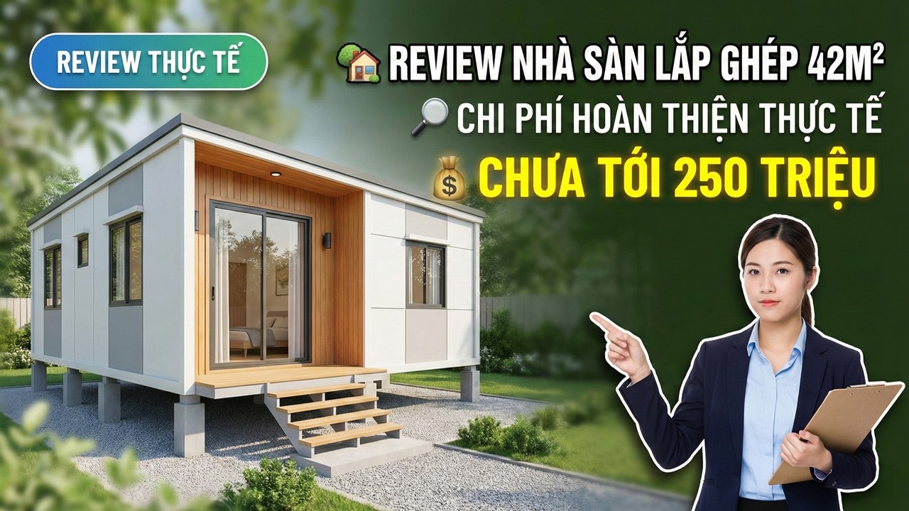 30 Mẫu Nhà Sàn Lắp Ghép 42m² Dưới 250 Triệu Được Ưa Chuộng