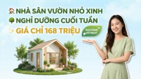 Nhà Vườn Nghỉ Dưỡng 32m² Từ 168 Triệu Nhỏ Nhưng Rất Chill